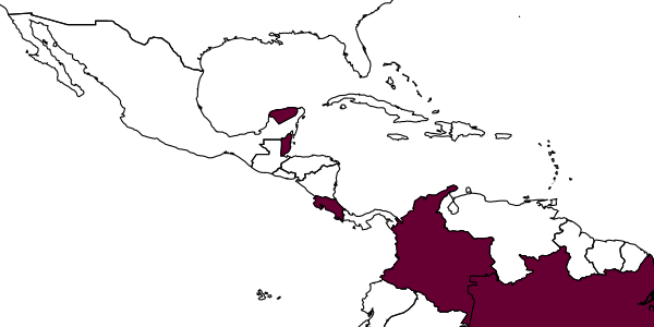 map of Eiphosoma dolopon     Gauld, 2000